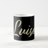 Luisa white gold Handwriting Tasse Kaffeetasse Koffiemok (Center)