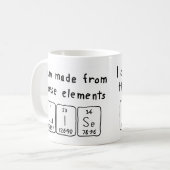 Luise periodieke lijstnaam mok (Voorkant links)