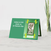 Luister aan Ierse muziek op St Patrick Dag Kaart (Voorkant)