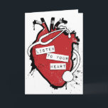 luister aan uw anatomisch hart feestdagen kaart<br><div class="desc">door asyrum</div>