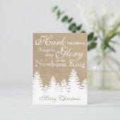 Luister aankondigen Engelen | Christelijke Feestdagenkaart (Staand voorkant)