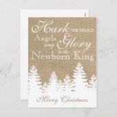 Luister aankondigen Engelen | Christelijke Feestdagenkaart (Voorkant / Achterkant)