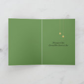 Luister aankondigen Engelen zingen Kerstboom Feestdagen Kaart (Binnen)