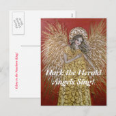 Luister aankondigen het Briefkaart van Kerstmis (Voorkant / Achterkant)