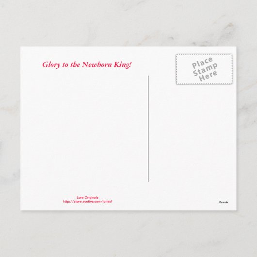 Luister aankondigen het Briefkaart van Kerstmis (Achterkant)