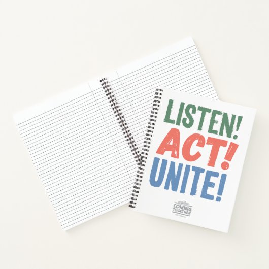 Luister! Actie! Maak een eenheid! Notitieboek (Binnen)