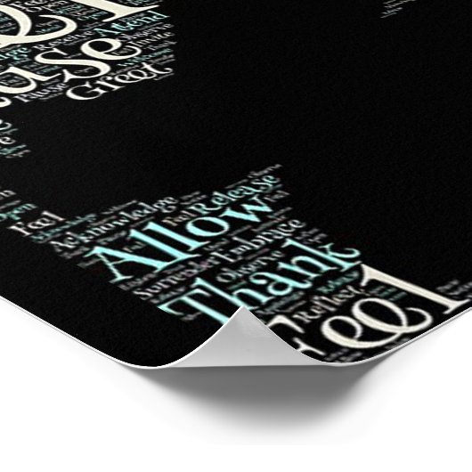 Luister, adem, Pauze, wees Meditation Poster (Hoek)