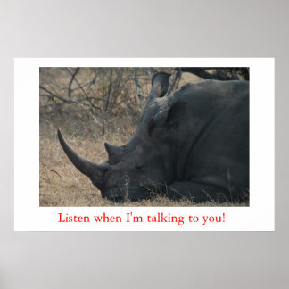 Luister als ik met je praat! poster