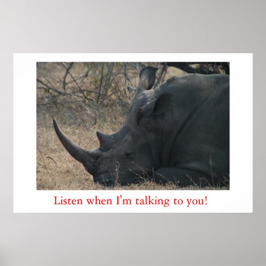 Luister als ik met je praat! poster (Voorkant)