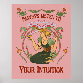 Luister Altijd naar Je Intuïtie Whimsical Poster