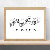 Luister Beethoven Beste Klassieke Muziek Componist Poster