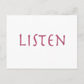 Luister Briefkaart (Voorkant)