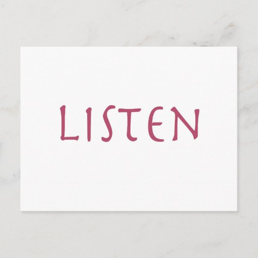 Luister Briefkaart (Voorkant)
