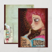 "Luister" Briefkaart (Voorkant / Achterkant)