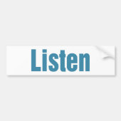 Luister Bumpersticker (Voorkant)
