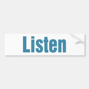 Luister Bumpersticker