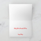 Luister de Papegaaien Feestdagen Kaart (Binnen)