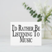 Luister eerder naar muziek briefkaart (Staand voorkant)