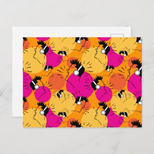 Luister en zing briefkaart (Voorkant / Achterkant)