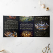 Luister en zoek de Here God KJV Drievoudige Kaart (Binnen)