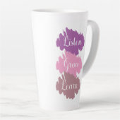 Luister Groeien Leer Koffie Mok (Rechterhoek)