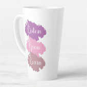 Luister Groeien Leer Koffie Mok (Linkerhoek)