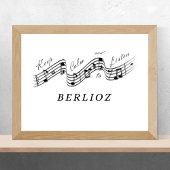 Luister Hector Berlioz Klassieke Muziek Componist Poster