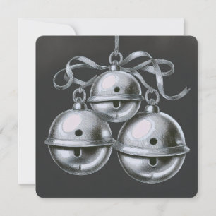 Luister, Hoe de Bellen: Een Minimalistische Kerstk Feestdagenkaart