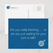 Luister je echt goed briefkaart (Voorkant / Achterkant)