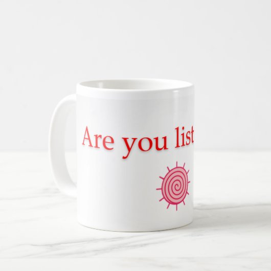 Luister je? mok (Voorkant links)