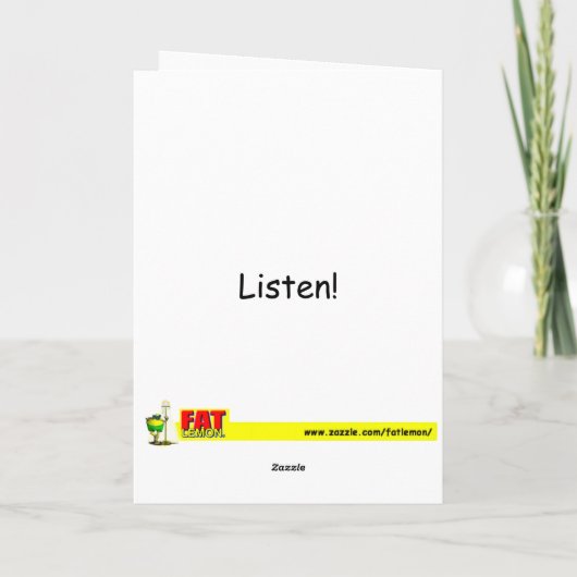 Luister! - Kaart (Achterkant)