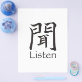 Luister Kanji Character Flyer (Enkel)