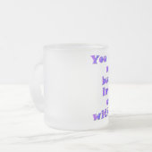 Luister met je hart matglas koffiemok (Voorkant links)