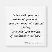 Luister met je ziel magneet (Voorkant)