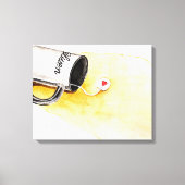 Luister met Liefde Canvas Afdruk (Voorkant)