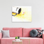 Luister met Liefde Canvas Afdruk (Insitu (Woonkamer))
