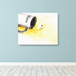 Luister met Liefde Canvas Afdruk