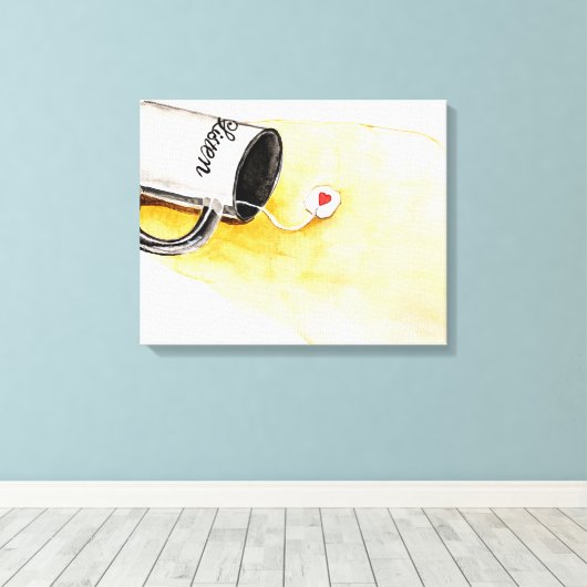 Luister met Liefde Canvas Afdruk (Insitu (Houten vloer))