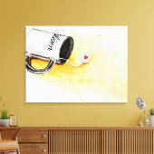 Luister met liefde canvas afdruk (Insitu (Woonkamer))