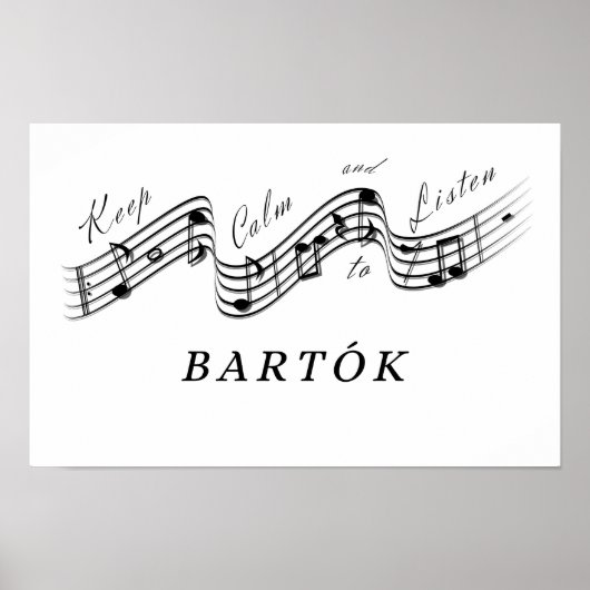 Luister naar Béla Bartók Best Classical Music Comp Poster (Voorkant)