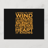 Luister naar de Amerikaanse wind-dag support Uitnodiging Briefkaart (Voorkant)