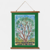 Luister naar de bomen hangend wandkleed (Voorkant)