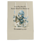 Luister naar de eerste verjaardag van de middeleeu medium cadeauzakje (Achterkant)