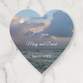 Luister naar de golven Dank je bruiloft Bedankjes Labels