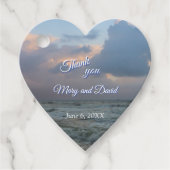 Luister naar de golven Dank je bruiloft Bedankjes Labels (Voorkant)