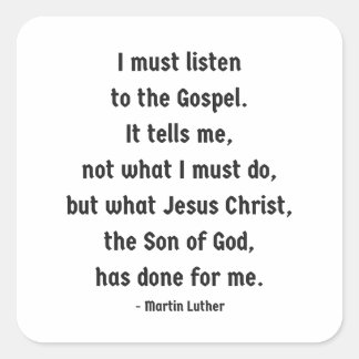 Luister naar de Gospel Square Sticker
