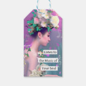 Luister naar de muziek van je ziel | inspirerend cadeaulabel (Voorkant)