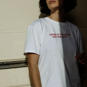 "Luister naar de vogels, niet naar het nieuws" T-s T-shirt