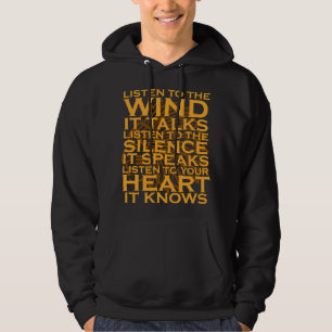 Luister naar de wind Native American Day ondersteu Hoodie