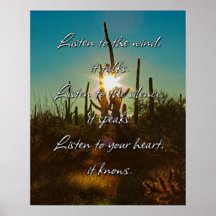 Luister naar de wind poster